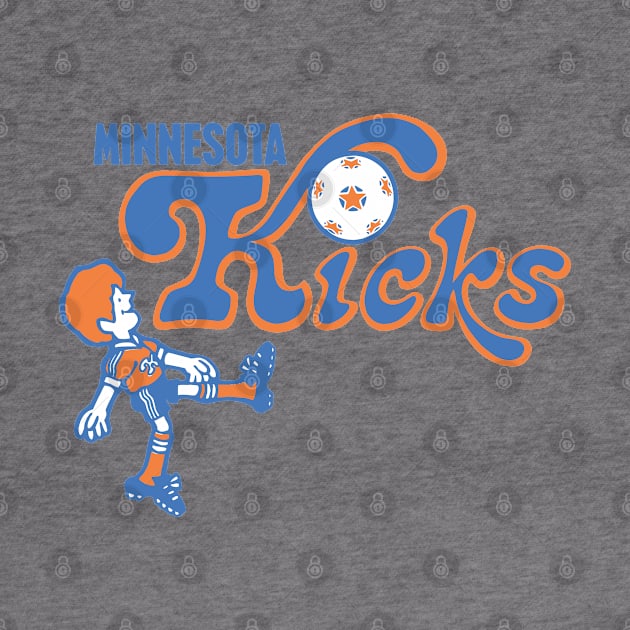 Vintage 1976 Minnesota Kicks Logo by FigAlert